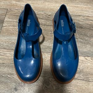 MELISSA KAZAKOVA Melissa Shoes Teal and brown rubber Mary janes